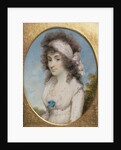 Portrait Miniature of Lydia or Elizabeth Hunt, c.1795 by Henry Edridge