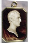 Portrait Miniature of Arthur Wellesley, 1st Duke of Wellington in the form of a marble trompe l'oeil cameo, c.1817 by William Grimaldi