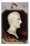 Portrait Miniature of Arthur Wellesley, 1st Duke of Wellington in the form of a marble trompe l'oeil cameo, c.1817 by William Grimaldi