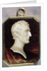 Portrait Miniature of Arthur Wellesley, 1st Duke of Wellington in the form of a marble trompe l'oeil cameo, c.1817 by William Grimaldi