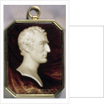 Portrait Miniature of Arthur Wellesley, 1st Duke of Wellington in the form of a marble trompe l'oeil cameo, c.1817 by William Grimaldi
