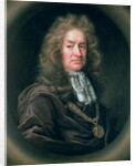 Portrait of Elias Ashmole English antiquary, 1689 by John Riley
