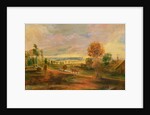 Landscape with Farm Buildings: Sunset, 17th century by Peter Paul Rubens