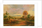 Landscape with Farm Buildings: Sunset, 17th century by Peter Paul Rubens