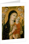Madonna and Child with SS. Dominic and Catherine of Alexandria, 15th century by Sano di also Ansano di Pietro di Mencio Pietro