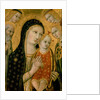 Madonna and Child with SS. Dominic and Catherine of Alexandria, 15th century by Sano di also Ansano di Pietro di Mencio Pietro