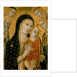 Madonna and Child with SS. Dominic and Catherine of Alexandria, 15th century by Sano di also Ansano di Pietro di Mencio Pietro