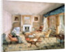 The Drawing Room, White Barnes, f.55 from an 'Album of Interiors', 1843 by Charlotte Bosanquet
