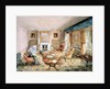 The Drawing Room, White Barnes, f.55 from an 'Album of Interiors', 1843 by Charlotte Bosanquet