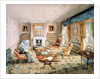 The Drawing Room, White Barnes, f.55 from an 'Album of Interiors', 1843 by Charlotte Bosanquet
