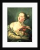 A Young Woman With a Macaw, 18th century by Giovanni Battista Tiepolo