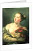 A Young Woman With a Macaw, 18th century by Giovanni Battista Tiepolo