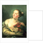 A Young Woman With a Macaw, 18th century by Giovanni Battista Tiepolo