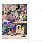 Gaming, sketch illustrating the Passions, 1853 by Richard Dadd