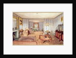 Drawing Room, Clay Hill, f12 from An Album of Interiors, 1843 by Charlotte Bosanquet