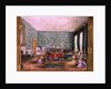 The Drawing Room at Meesdenbury, f13 from An Album of Interiors, 1843 by Charlotte Bosanquet