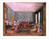 The Drawing Room at Meesdenbury, f13 from An Album of Interiors, 1843 by Charlotte Bosanquet