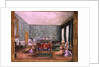 The Drawing Room at Meesdenbury, f13 from An Album of Interiors, 1843 by Charlotte Bosanquet