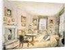 The Drawing Room, East Wood, Hay, f54 from an Album of Interiors, 1843 by Charlotte Bosanquet
