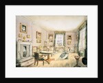 The Drawing Room, East Wood, Hay, f54 from an Album of Interiors, 1843 by Charlotte Bosanquet