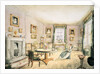 The Drawing Room, East Wood, Hay, f54 from an Album of Interiors, 1843 by Charlotte Bosanquet
