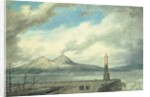 Vesuvius and Somma from the Mole at Naples, 18th century by John Robert Cozens
