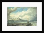 Vesuvius and Somma from the Mole at Naples, 18th century by John Robert Cozens