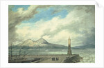 Vesuvius and Somma from the Mole at Naples, 18th century by John Robert Cozens