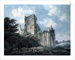 Kirkstall Abbey, Yorkshire, 18th century by Thomas Girtin