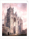 West Front of Peterborough Cathedral, 18th century by Thomas Girtin