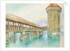 Kapelbrucke, Lucerne, 19th century by John Ruskin