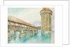 Kapelbrucke, Lucerne, 19th century by John Ruskin