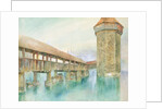 Kapelbrucke, Lucerne, 19th century by John Ruskin