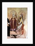 The Pope and the Emperor, fresco in the Spanish Chapel, Santa Maria Novella, Florence, 19th century by John Ruskin