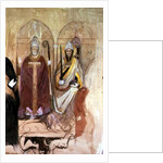 The Pope and the Emperor, fresco in the Spanish Chapel, Santa Maria Novella, Florence, 19th century by John Ruskin