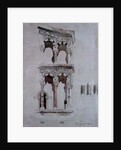 Detail of the facade of San Michele in Foro, Lucca, 1845 by John Ruskin