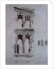 Detail of the facade of San Michele in Foro, Lucca, 1845 by John Ruskin