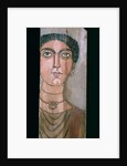 Mummy portrait, 90-110 AD by Roman Period Egyptian