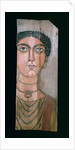 Mummy portrait, 90-110 AD by Roman Period Egyptian