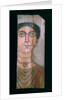 Mummy portrait, 90-110 AD by Roman Period Egyptian