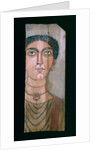 Mummy portrait, 90-110 AD by Roman Period Egyptian