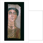 Mummy portrait, 90-110 AD by Roman Period Egyptian
