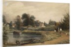 View of Iffley from the River, 1841 by Peter de Wint