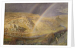 A November Rainbow, Dolwyddelan Valley, November 11 1866, 1 p.m. 1866, 1866 by Alfred William Hunt