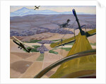 Over the Hills of Kurdistan: Flying above Kirkuk, 1919 by Sydney Carline