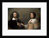 John Tradescant the Younger and Hester, his second Wife by Emmanuel de (attr. to) Critz