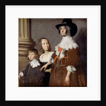 Hester Tradescant and her Stepchildren, John and Frances, c. 1644 by British School