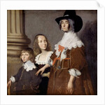Hester Tradescant and her Stepchildren, John and Frances, c. 1644 by British School