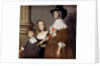 Hester Tradescant and her Stepchildren, John and Frances, c. 1644 by British School