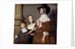 Hester Tradescant and her Stepchildren, John and Frances, c. 1644 by British School